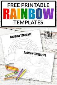 Bible verses about rainbows the rainbow was a sign from god to noah that he promised never to destroy the earth by flood for the judgment of sin. Free Printable Rainbow Templates In Large And Small