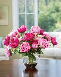 • made of plastic with wire stems. Buy Customer Favorite Deluxe Peony Silk Flower Centerpiece At Petals