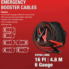 aaa 4326aaa heavy duty 16 6 gauge booster cable