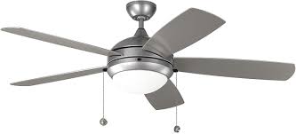 This is not just a ceiling fan; Amazon Com Monte Carlo 5diw52pbsd Discus 52 Outdoor Ceiling Fan With Led Light And Pull Chain 5 Blades Painted Brushed Steel Home Improvement