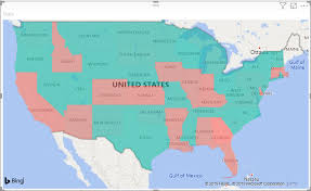 Us map and state capitals. Filled Maps Choropleth In Power Bi Power Bi Microsoft Docs