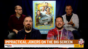 (based on the television series 'impractical jokers' created by) &. Impractical Jokers Cast Chats About Their New Movie Youtube