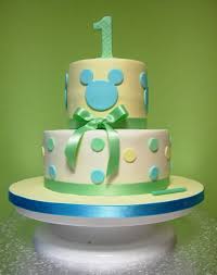 Bizcocho De Mickey Mouse Azul Mickey Mouse Baby Cake Bizcochuelo De Cumpleanos Pasteles Para Bebes Fiesta Cumpleanos