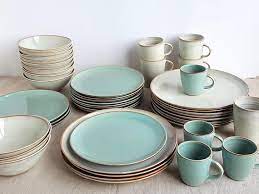 Mix and match unadorned dinner plates with sunburst or fluted salad plates. Stoneware Dinnerware Set Mix And Match Dinnerware Set Etsy Handmade Dinnerware Stoneware Dinnerware Sets Ceramic Dinnerware Set