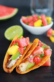 Maybe you would like to learn more about one of these? Coconut Lime Mahi Mahi Tacos With Tequila Soaked Watermelon Salsa Half Baked Harvest