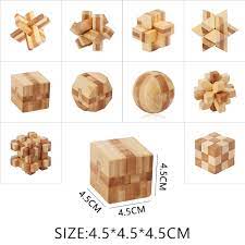 This is a brain teaser. Other Jigsaws Puzzles Iq Brain Teaser Kong Ming Lock Wooden Interlocking Burr 3d Puzzles Game Toy Fo Toys Games