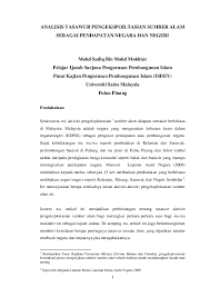 Sumber daya alam indonesia yang tidak dapat diperbaharui. Pdf Analisis Tasawur Pengekspoiltasian Sumber Alam Sadiq Mokhtar Academia Edu