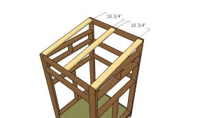 Octaganal deer blind on platform stand. 4x4 Deer Stand Plans Free Garden Plans How To Build Garden Projects