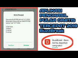 Sudah terunduh lebih dari 5 juta dan di ulas oleh 400 ribu pengguna. Aplikasi Penghasil Pulsa Grat1s Terbaru Buzzbreak Dapat 100 Ribu Pulsa Tiap Hari Ø¯ÛØ¯Ø¦Ù Dideo