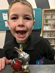 Well done to Lewis who gained a new Personal Best of 59 today 🎳 well done  🎳 he also got to take the Donkey for this week 🎳