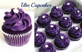 Purple Yam Cupcakes This Recipe Used Ube Powder Instead Of Fresh Ube Ube Cupcake Recipe Crinkle Cookies Recipe Ube Dessert Recipe