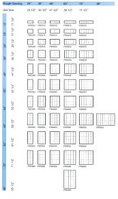 Single Hung Window Sizes Single Hung Window Size Chart