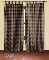 Lately, i've had curtains/draperies on the brain. Black Teadyed Buffalo Check Tab Top Window Curtain Panels