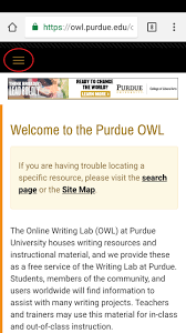 Navigating The New Owl Site Purdue Writing Lab