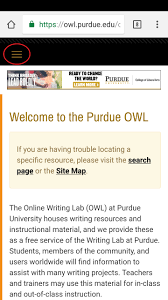 Owl includes the site's history, rules for grammar and punctuation, and mla and apa format. Navigating The New Owl Site Purdue Writing Lab
