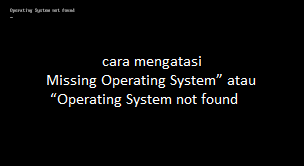 If yes, boot from it and run the automatic startup repair. 6 Cara Mengatasi Missing Operating System Atau Operating System Not Found Cariinfo