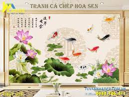 Tự cổ chí kim đến nay, cá chép là một hình ảnh tiêu biểu đại diện cho cho tài lộc, thăng quan tiến chức và dồi dào sức khỏe. 35 Bá»™ Tranh Phong Thá»§y Ca Chep Hoa Sen Ä'áº¹p Lung Linh