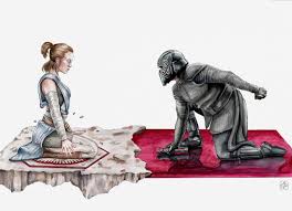 Thedaileydoodle I Painted This Last Week Before I Saw The Movie And Am So Happy How Much This Hits On The Theme Rey Star Wars Star Wars Fandom Star Wars Art