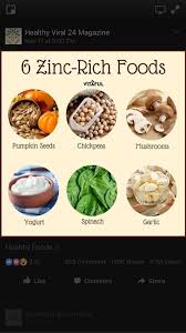 Zinc Rich Foods Pumpkin Seeds Chickpeas Mushrooms Yogurt Spinach Garlic Zinc Rich Foods Nutrition Facts Healthy Eating Food Facts