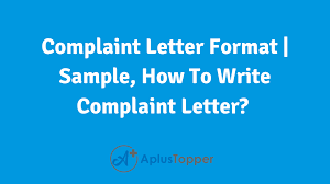 Complaint letter format distict collector in tamil. Complaint Letter Format Samples How To Write A Complaint Letter A Plus Topper
