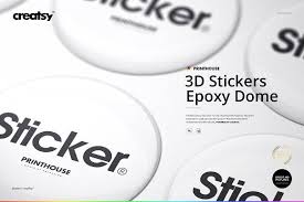 3d Epoxy Dome Stickers Mockup Set In 2020 Candle Mockup Mockup Design Mockup