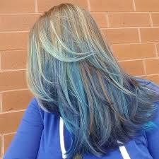 Blue Balayage For Light Brown Hair Blue Ombre Hair Short Ombre Hair Best Ombre Hair