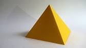 I am using an a3 sheet of card as it. How To Make A Cardboard Pyramid Making A Pyramid Out Of Cardboard Youtube
