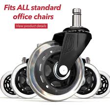 Office Chair Wheels Replacement Rubber Chair Casters For Hardwood Floors And Car Wonderwheels Office Chair Wheels Office Chair Casters Caster Chairs