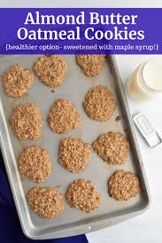 A recipe for easy, vegan, flourless peanut butter oatmeal cookies. Almond Butter Oatmeal Cookies Dairy Free For Baby