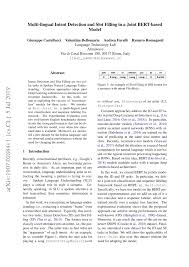 Italian surnames that start with di : Pdf Multi Lingual Intent Detection And Slot Filling In A Joint Bert Based Model