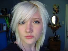 Shaded emo hairdo with spikes. Short Blonde Emo Hairstyle For Girls Sheplanet