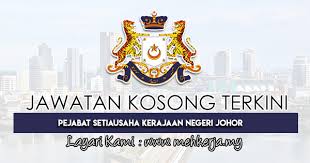Timbalan setiausaha kerajaan johor (pembangunan) timbalan setiausaha kerajaan johor (pengurusan) timbalan setiausaha kerajaan johor (pemantauan projek & kesejahteraan rakyat) Jawatan Kosong Terkini Di Pejabat Setiausaha Kerajaan Negeri Johor 30 Jun 2021 Jawatan Kosong 2021 Kerja Kosong Terkini Job Vacancy