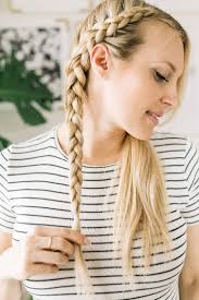 The front hair is braided loosely down until the ear level. Dutch Braid In Front Novocom Top