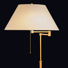 Verstellbare Messing Stehleuchte 2541 Mit Textilschirm Casa Lumi
