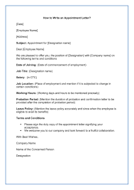 By using a simple offer letter format, you will be able to just input all the information that you. Appointment Letter Job Appointment Letter Format Sample Appointment Letter Templates A Plus Topper