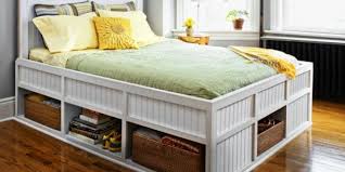 Easy diy platform bed from shanty 2 chic. 15 Diy Storage Beds For Adding More Storage Space In Your Room Home And Gardening Ideas