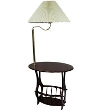 End Table With Attached Lamp Floor Lamp Table Brass Floor Lamp Floor Table Lamps