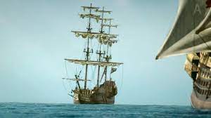Spanish Man Of War S Starboard Side With Walrus Under False Colours In The Background Black Sails Black Sails Sailing Man Of War
