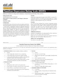Image result for Hamilton Depression Scale