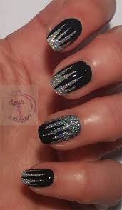 The shimmery tip on each. 15 Black Silver Gel Nail Art Designs Ideas 2016 Fabulous Nail Art Designs
