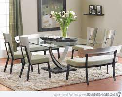 A versatile, stylish space saver, square dining sets are a classic for a reason. 15 Shimmering Square Glass Dining Room Tables Home Design Lover Glass Dining Room Table Modern Square Dining Table Square Dining Room Table