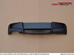 Geeignet für bmw 1er f20 lci (fünftürer), f21 lci (dreitürer), modell ab 2015 (facelift). Mor Vision Diffusor Performance 2 Rohr Fur Bmw E81 E87 M Paket Abs Schwarz Matt Mor Vision Ug Haftungsbeschrankt Spezialisiert Auf Bmw Performance M3 M4 Optik Bmw Performance Teile