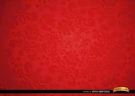 Red Floral Ornament Background Design Background Design Romantic Invitation Vector Free