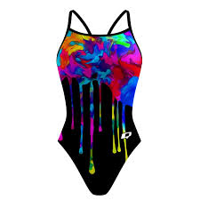 Unicorn Sneeze Skinny Strap Competitive Swimming Suits Swim Team Suits Swimming Gear