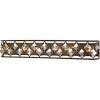 Kichler tully 4 light 32 wide vanity light bathroom fixture with satin etched glass shades. 1