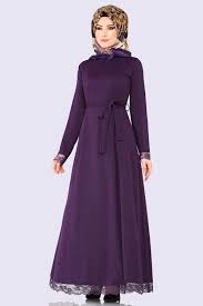 Modaselvim Elbise Etek Ucu Gupurlu Elbise 007mc359 Mor Hijab Fashion Dresses Fashion