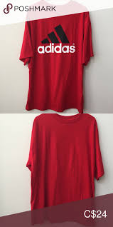 Black And Red Adidas T Shirt Adidas Men S Red T Shirt Size Large Adidas Men Shirt Size