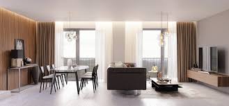 open space modern small apartment