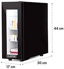 klarstein frosty kuhlschrank mit glastur mini kuhlschrank mini bar 10 liter 33 4 x 30 3 x 31 5 cm 1 x regaleinschub glastur schliessfacher mini bars