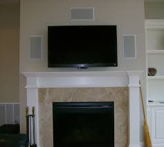 Pin By Marc Paulus On Fireplace Ideas In Wall Speakers Fireplace Frame Tv Above Fireplace